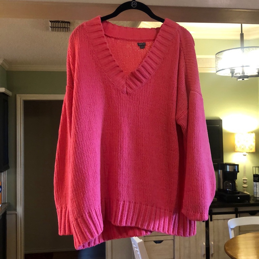Hot pink oversized aerie sweater